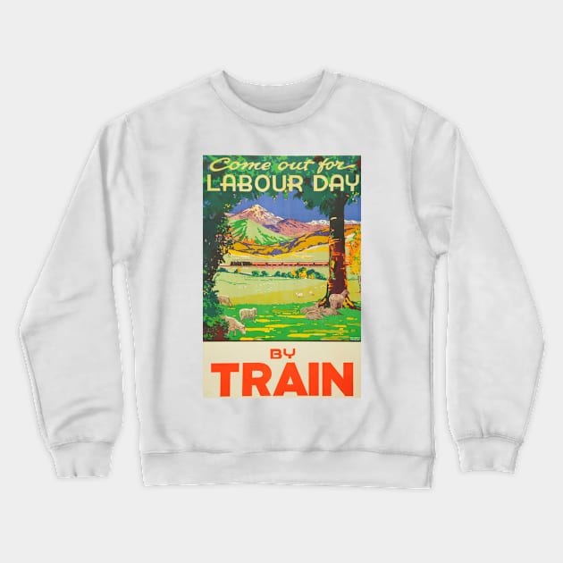 Vintage Travel - Labour Day Crewneck Sweatshirt by Culturio